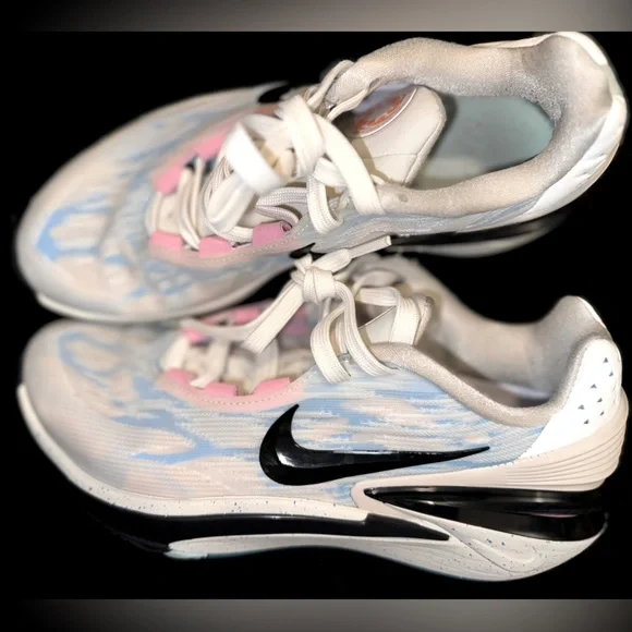 Nike Air Zoom GT Cut 2 White Pink Blue Basketball Shoes FN0234 Women's Size 9 - Picture 1 of 13